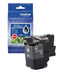 ブラザー純正】インクカートリッジ 大容量 LC512XLBK (ブラック