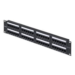 パッチパネル/48ポート/2Uラック/Cat5e Cat6/110パンチダウン