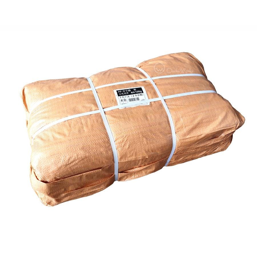 ガラ袋 厚手 60cm×90cm 200枚入り 重量100g/枚 ベージュ 強力ガラ袋