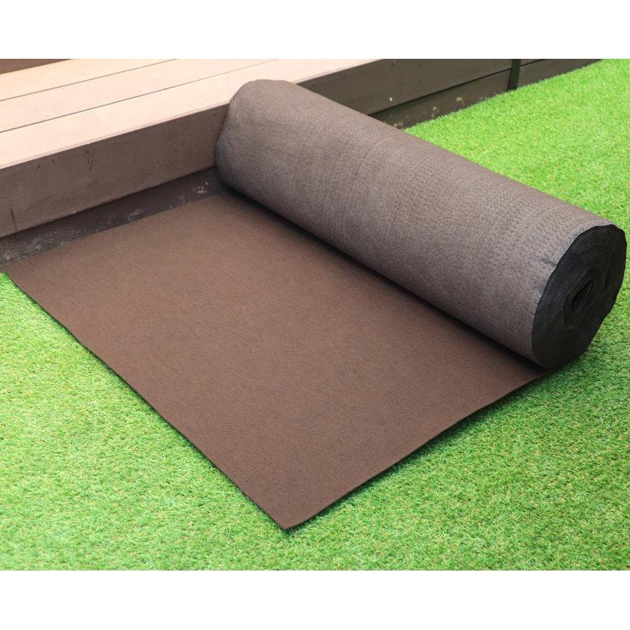 厚手防草シート ストロングマット ブラウン 1m×20m 厚み約3mm 耐用