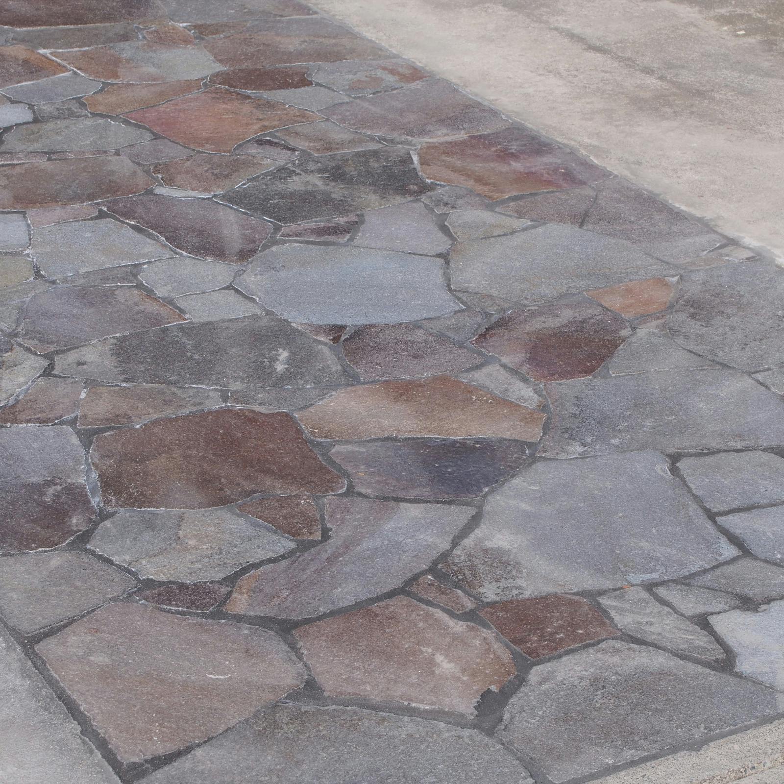 TAIKOH 乱形石材 ジャワ鉄平石 0.3平米入り 10〜30mm厚 | 庭園資材