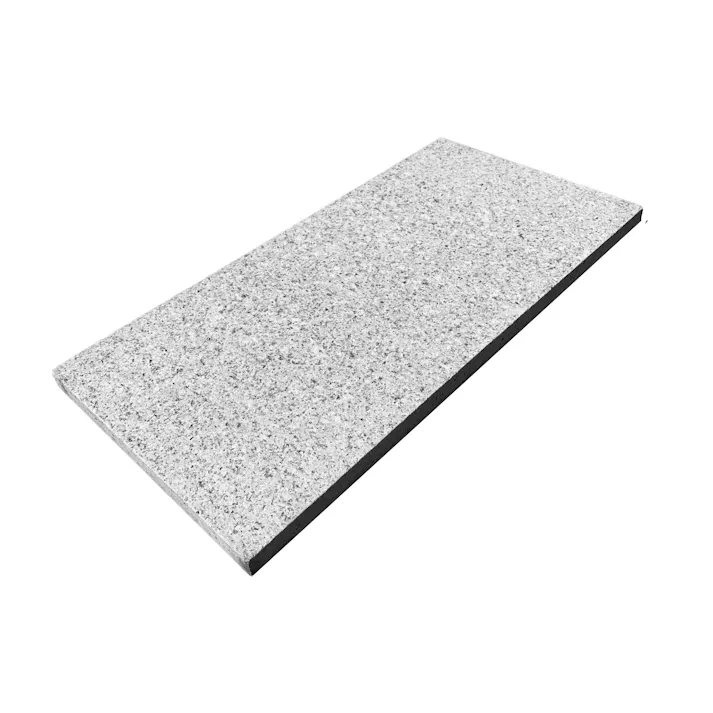 TAIKOH 敷石 白御影 30×60×2.5cm 天面ジェットバーナー (滑止め加工) 他面切削 中国