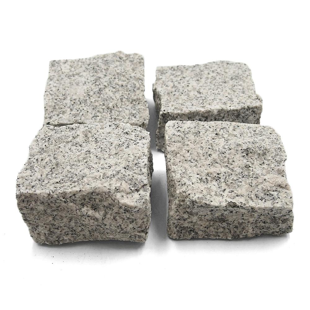 TAIKOH ピンコロ 白御影 半丁 (9×9×4.5cm) 30個セット 中国 | 庭園資材