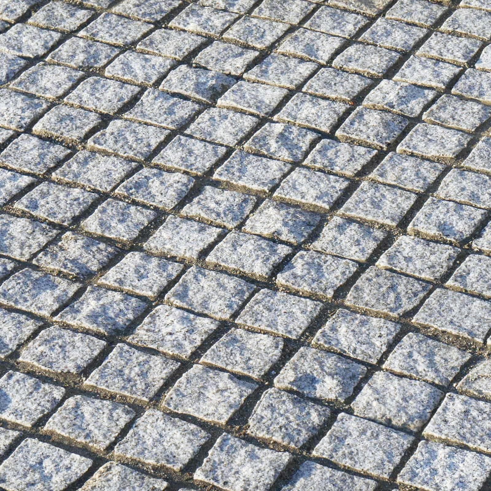 TAIKOH ピンコロ 白御影 1丁 (9×9×9cm) 15個セット 中国 | 庭園資材