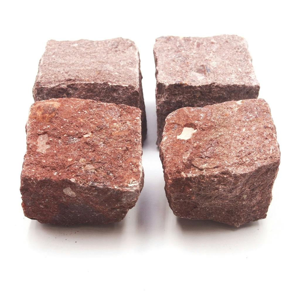 TAIKOH ピンコロ 赤御影 1丁 (9×9×9cm) 15個セット 中国