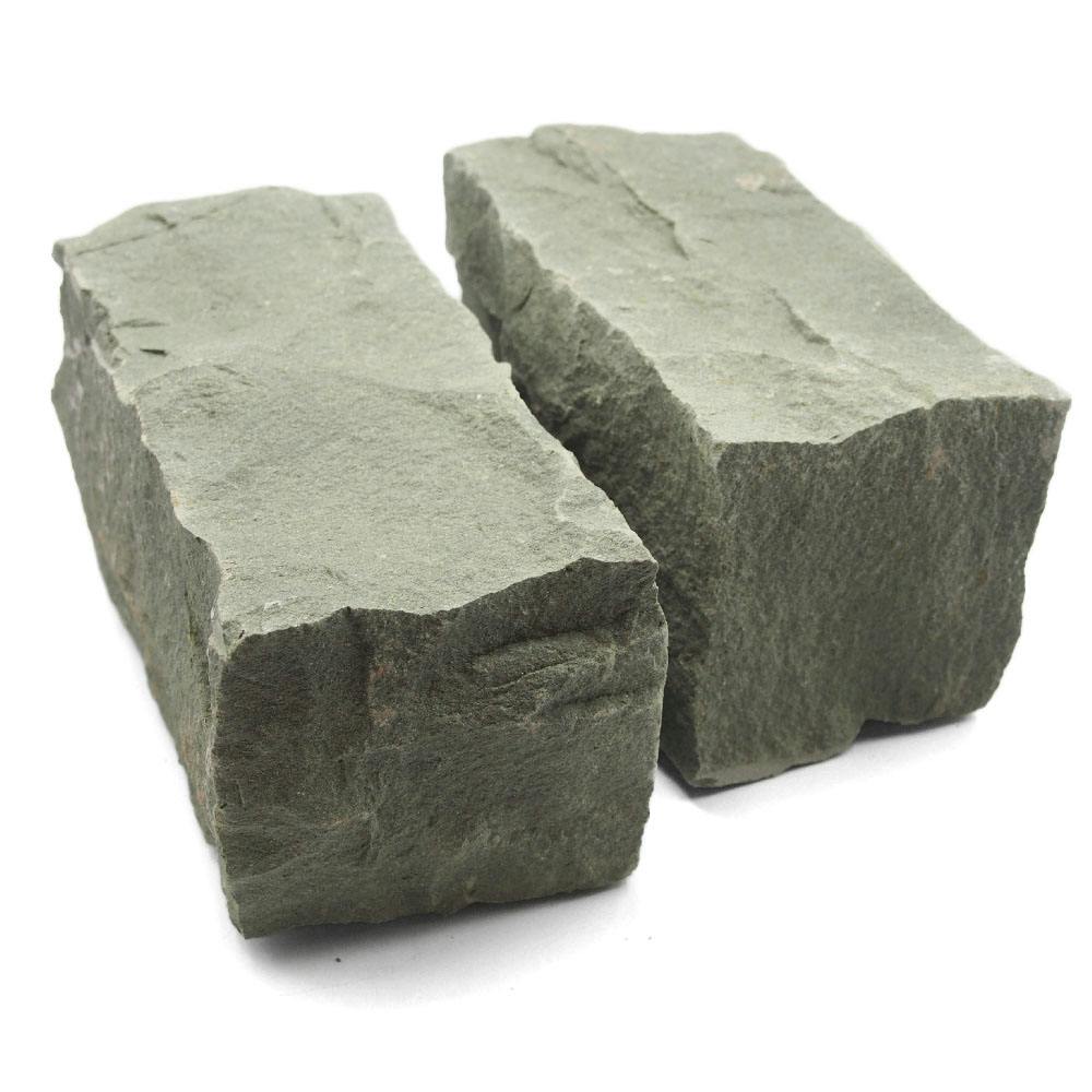 TAIKOH ピンコロ グリーン砂岩 2丁 (9×9×19cm) 6個セット 中国