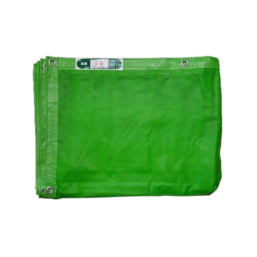 メッシュシート 1.8×3.6m 10枚入り グリーン ネットシート 防炎メッシュ 【送料無料】