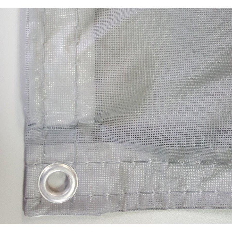 メッシュシート 1.8×5.4m 10枚入り グレー 防炎メッシュ 【送料無料