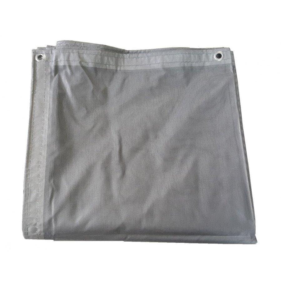 防炎メッシュシート 0.9×5.4ｍ 10枚入り グレー ネットシート 飛散防止 メッシュシート 【送料無料】