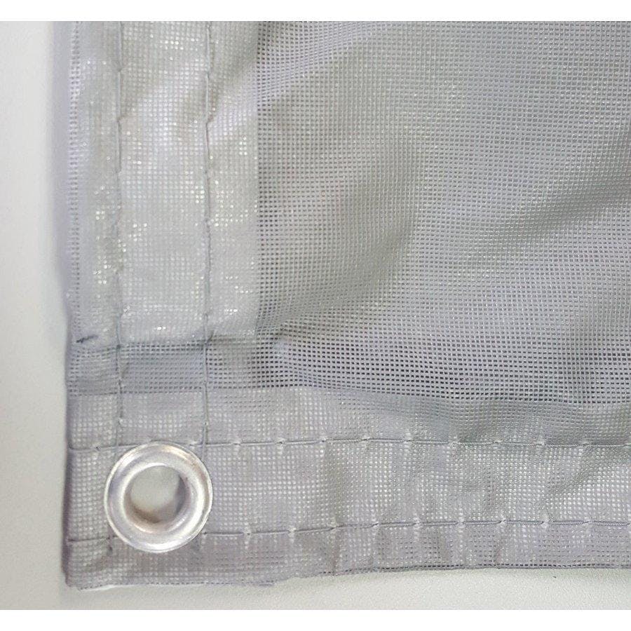 防炎メッシュシート 0.9×6.3m 10枚入り グレー ネットシート 飛散防止