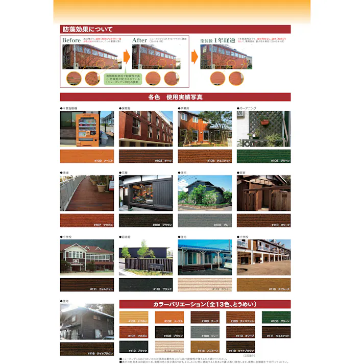 大阪塗料 ニューボンデンDX #111 ウォルナット 3.5L 油性木材保護塗料