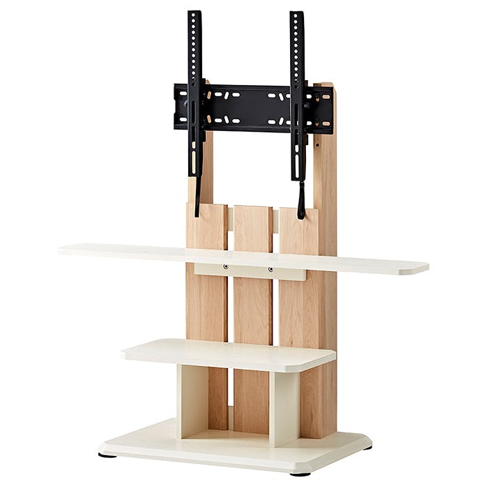 壁寄せテレビ台 キャスター付き TVラック テレビスタンド 55V 壁寄せ