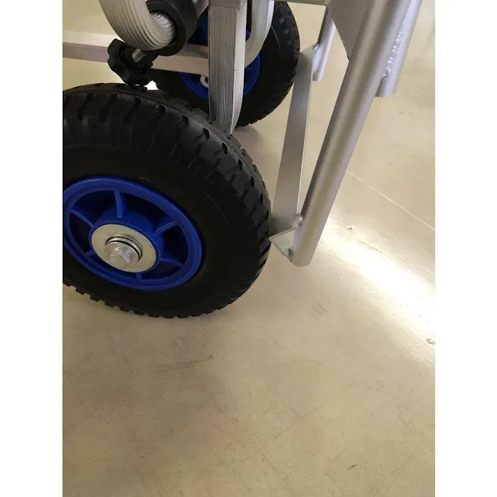 伸縮アルミハウスカー ブレーキ付き TC1408AL-B 8インチノーパンクタイヤ 【送料無料】