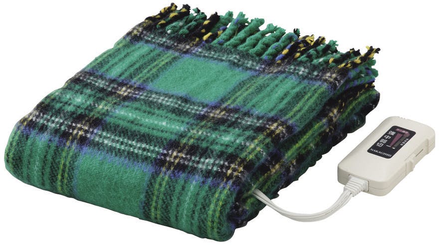 かわいい電気ひざかけ毛布 日本製 【グリーン】  【送料込み】 ＃4582214083230 flife