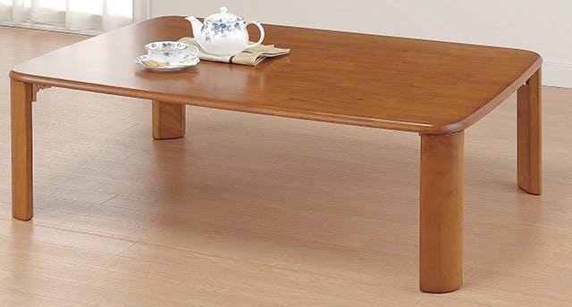 木製収納式折れ脚テーブル  【105cm幅】  【送料込み】 ＃4589978088525 flife