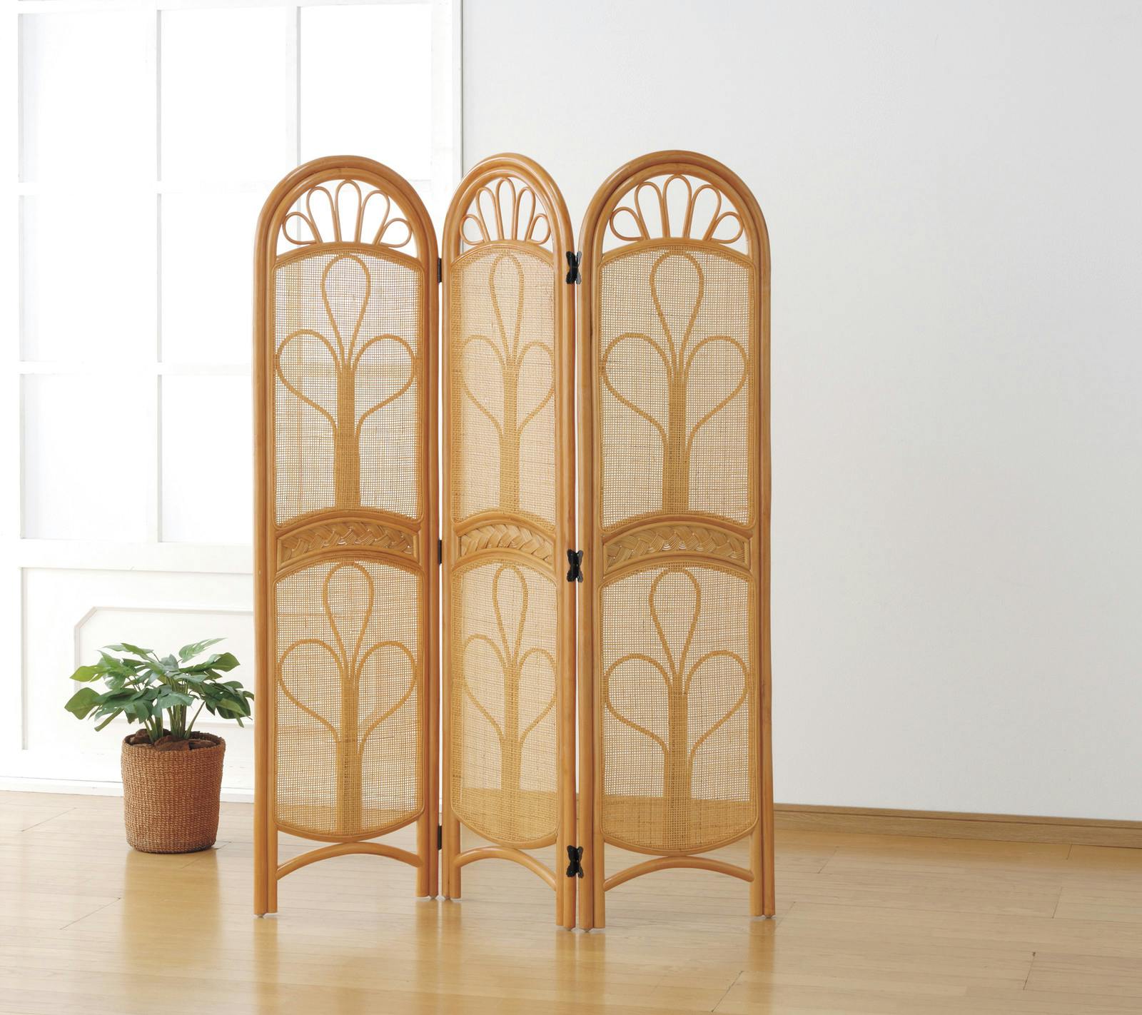 天然籐スクリーン  【3連】  【送料込み】 ＃4589978090467 flife