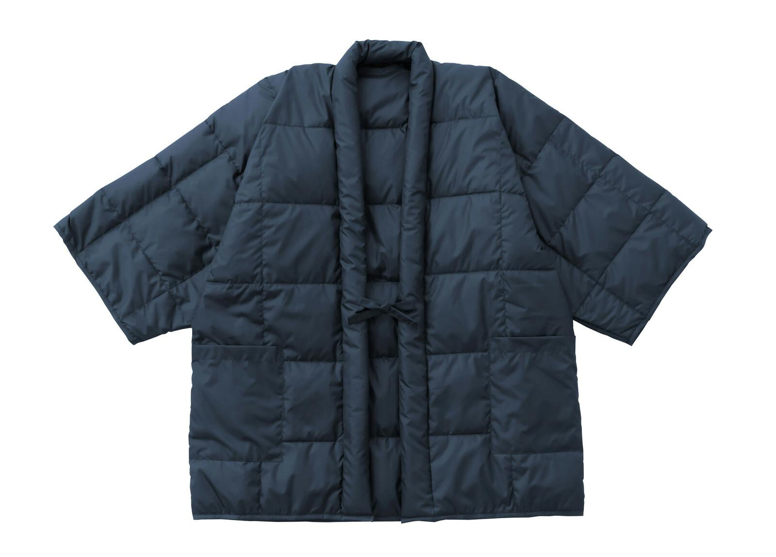 あったか羽毛半天 1枚  【紳士用】【ネイビー】 【送料込み】 ＃4589978095349 flife