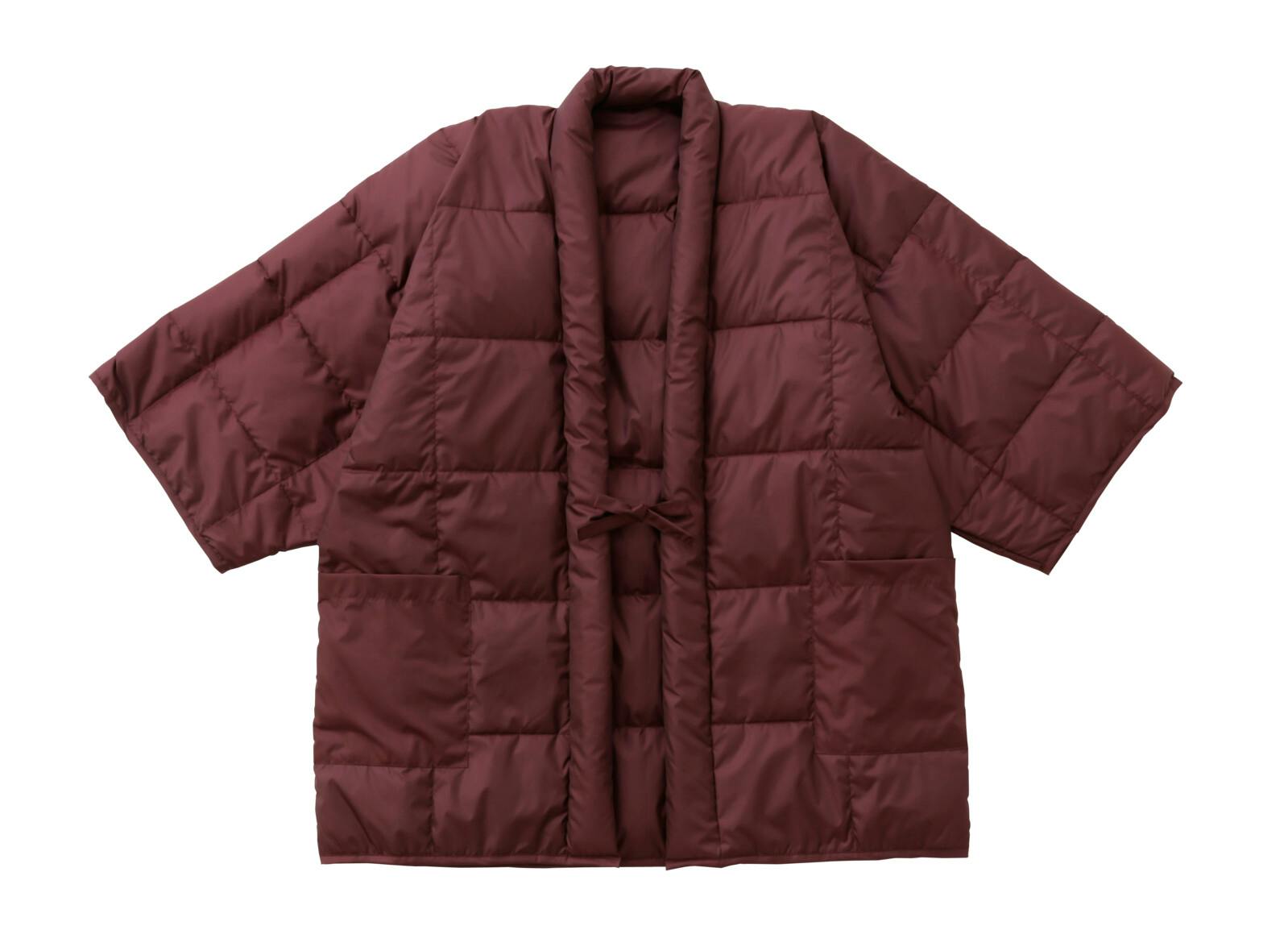 あったか羽毛半天 1枚  【婦人用】【ワイン】 【送料込み】 ＃4589978095356 flife