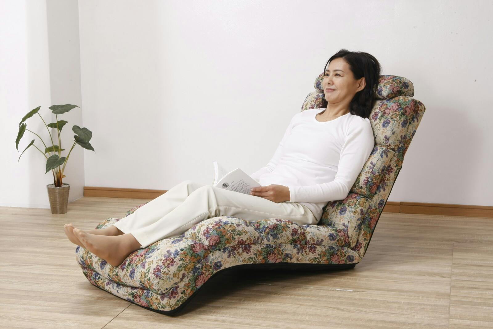 ふかふかリラックスチェアDX 【肘なし】【ゴブラン】 【送料込み