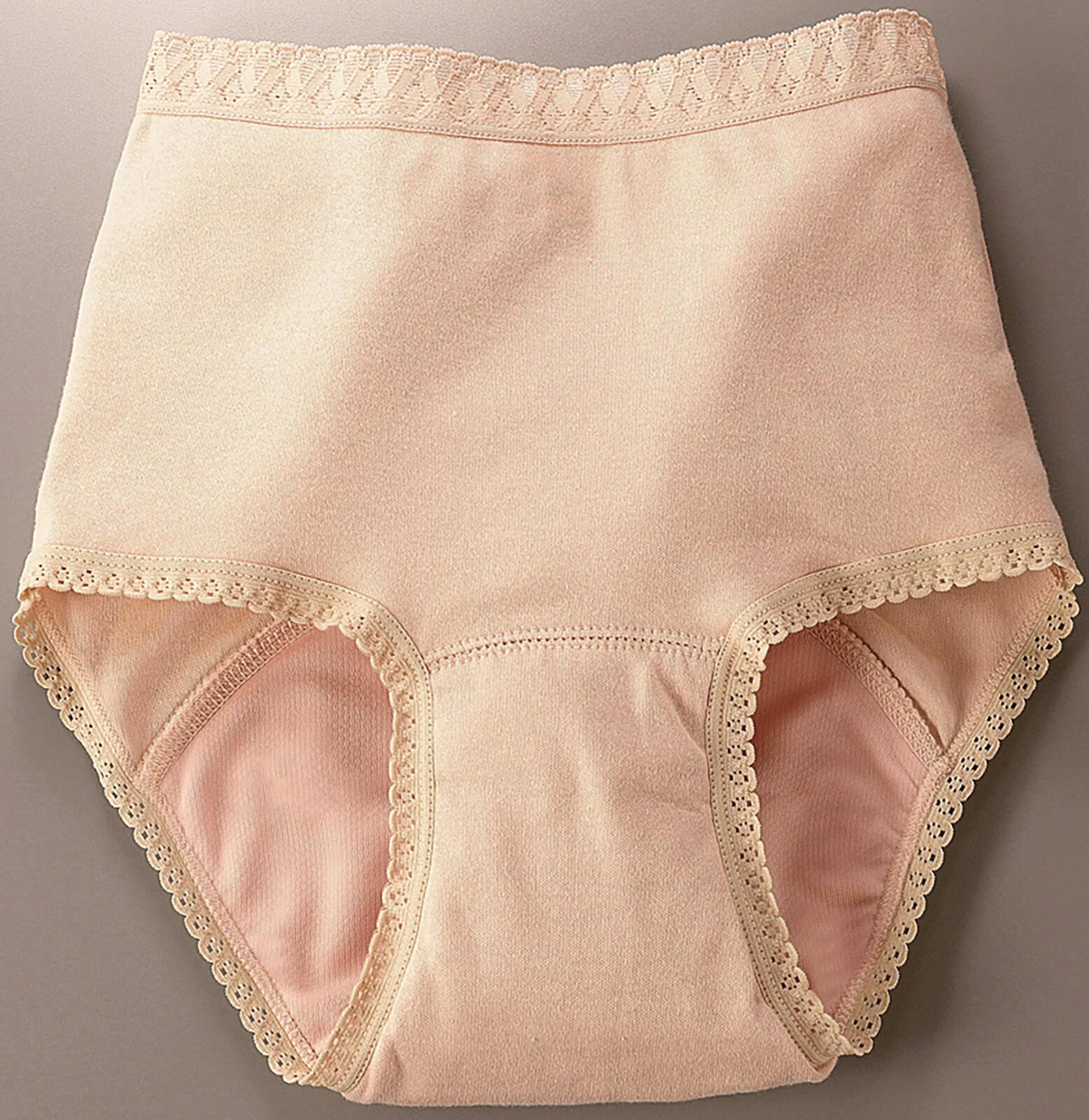 おしりまですっぽり超安心ショーツ  【ベージュM】【同色3枚組】 【送料込み】 ＃4589978829845 flife