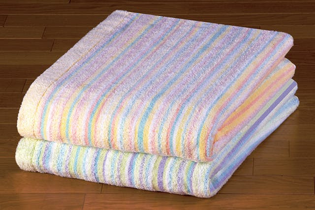 今治タオルブランド付エコケット2色組  【グリーン・イエロー】【95×155cm】 【送料込み】 ＃a12646 flife
