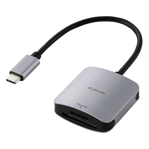 USB Type-C接続ケーブル付きメモリーカードリーダー UHS-I | パソコン