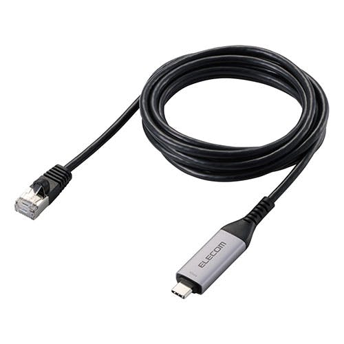 USB Type-C TM LAN�ϊ��P�[�u�� 1Gbps 2m �p�\�R���E���Ӌ@��