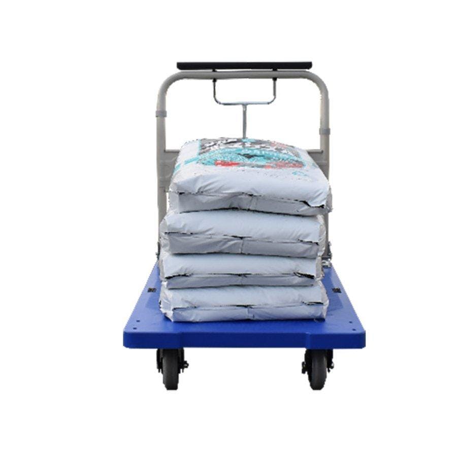 ブレーキ付 静音 プラスチック台車 150kg 静音ブレーキ付き台車 【送料