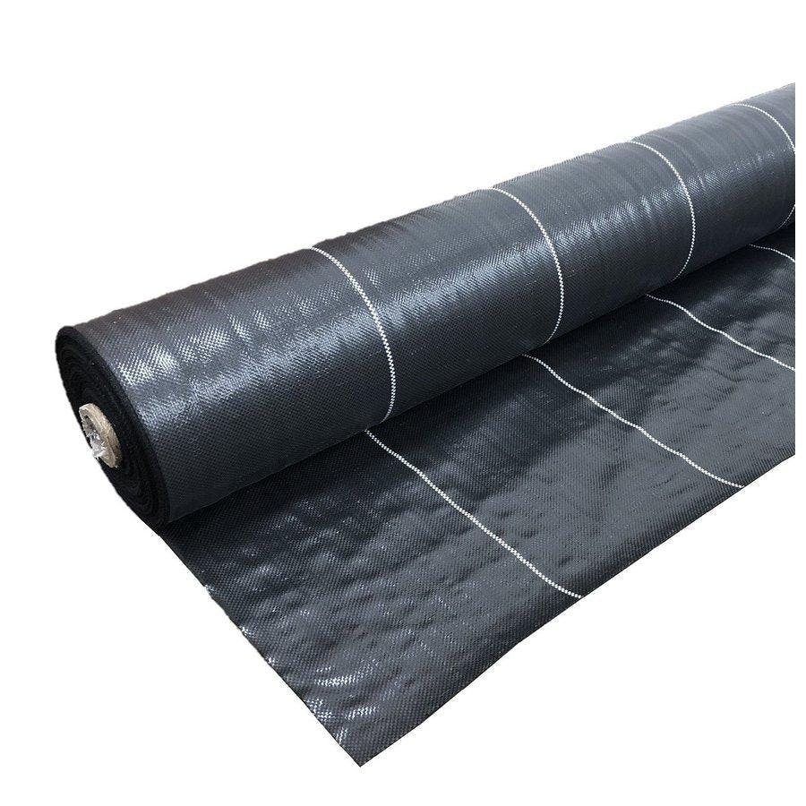 高質防草シート 黒 2ｍ×100ｍ 抗菌剤入り（耐用年数4～6年）厚さ0.4ｍｍ 【送料無料】