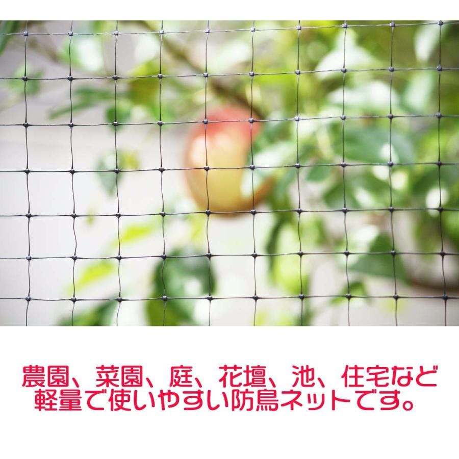 完売！大型鳥よけネット　激安中古価格！50m幅5m位4枚セット　バラ売り可能　約200m分　大型雨避けハウス　サクランボ農園向け 軽々バードネット 黒 12mm目 2m×50m 防鳥ネット 鳥よけ ダイオ化成