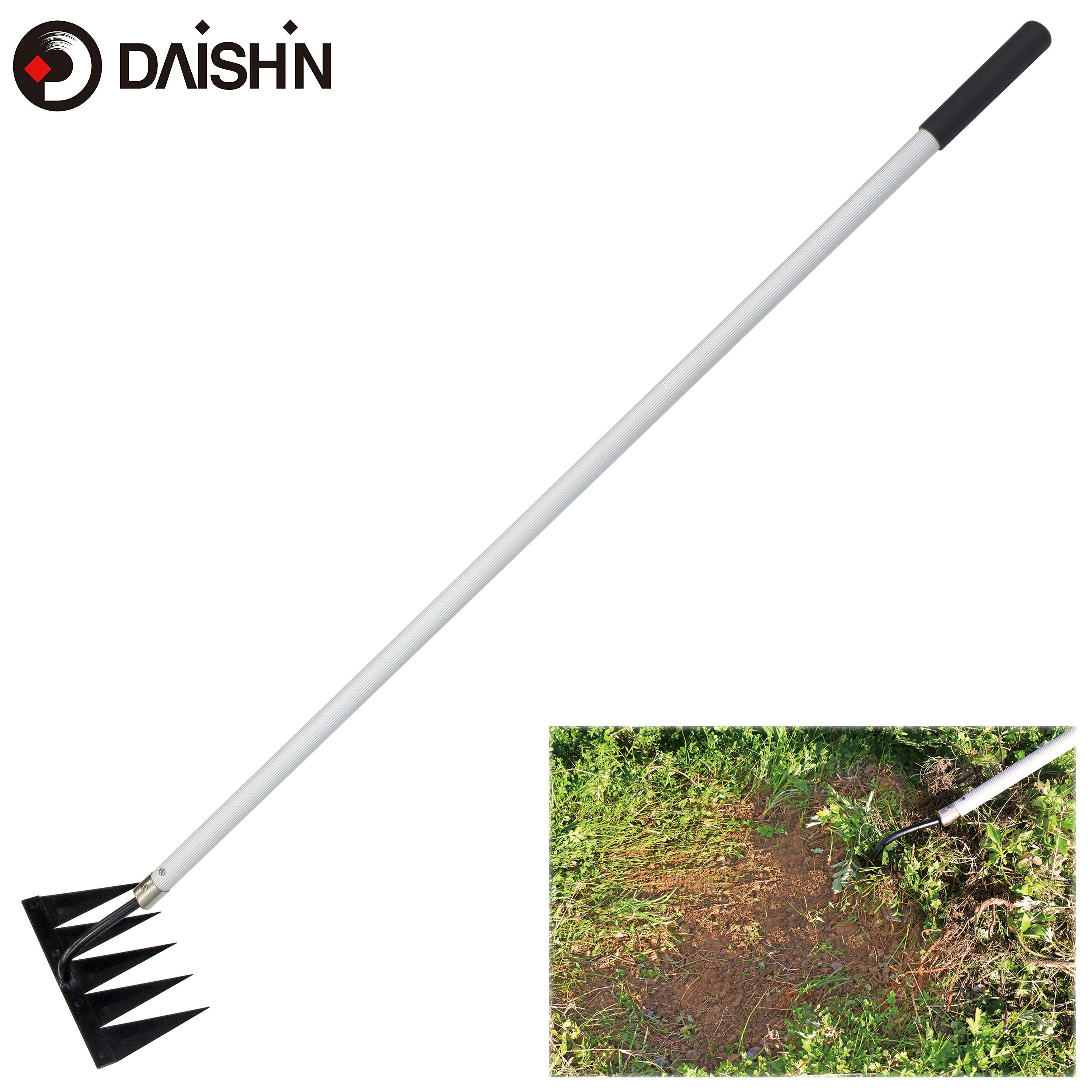 大進 草取りレーキ 龍の爪 長柄 根こそぎ 雑草取り 草刈り 道具 種類 立ったまま 草取り器 立っ た まま