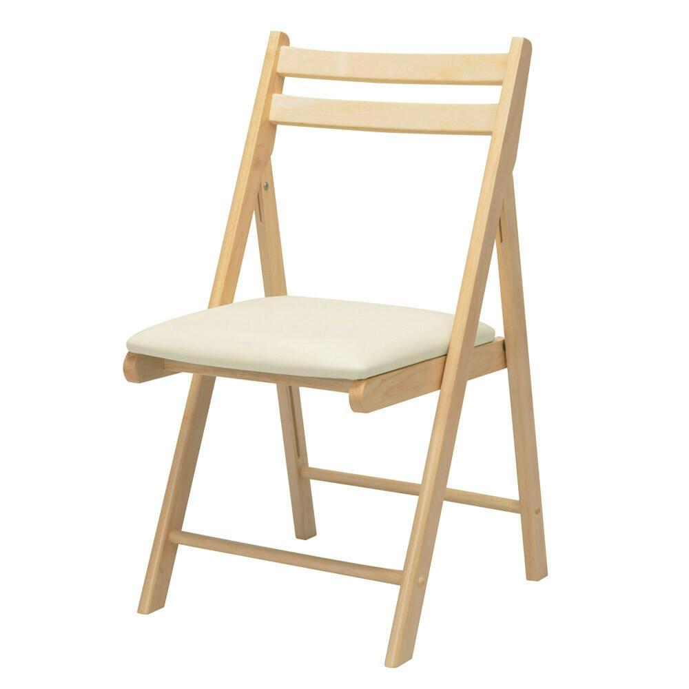 カイタシチェア（もく） 【色／ナチュラル（NA）】 カイタシチェア(もく) 木製 折り畳み椅子 北欧風 イス カフェ 背もたれ 完成品 折りたたみ ひとり暮らし 【送料込み】 ＃4532947026011 nagai