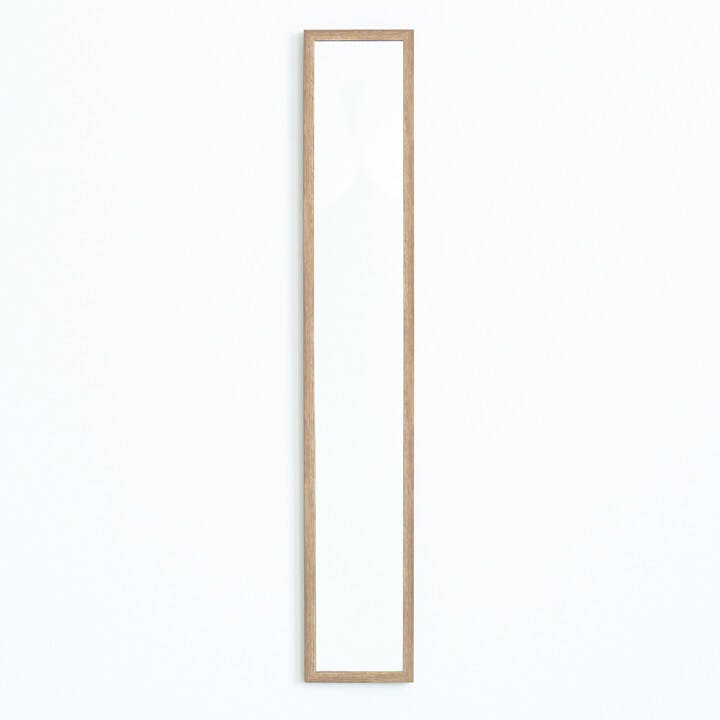 ウォールミラーdeco120 【色／ナチュラル（NA）】 ウォールミラーdeco120 木目 北欧風 鏡 姿見 高級感 木製 壁掛け モダン 韓国インテリア ひとり暮らし 【送料込み】 ＃4532947222024 nagai