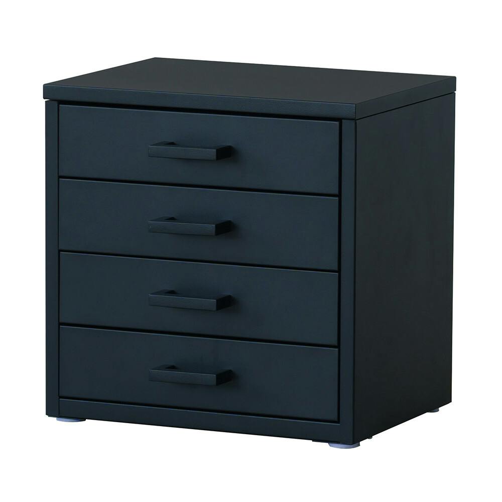 くらしのストレージボックス4段 【色／ブラック（BK）】 くらしのストレージボックス4段 オフィス 卓上収納 スチール 引出し 小物入れ オーガナイザー 収納 【送料込み】 ＃4532947482039 nagai