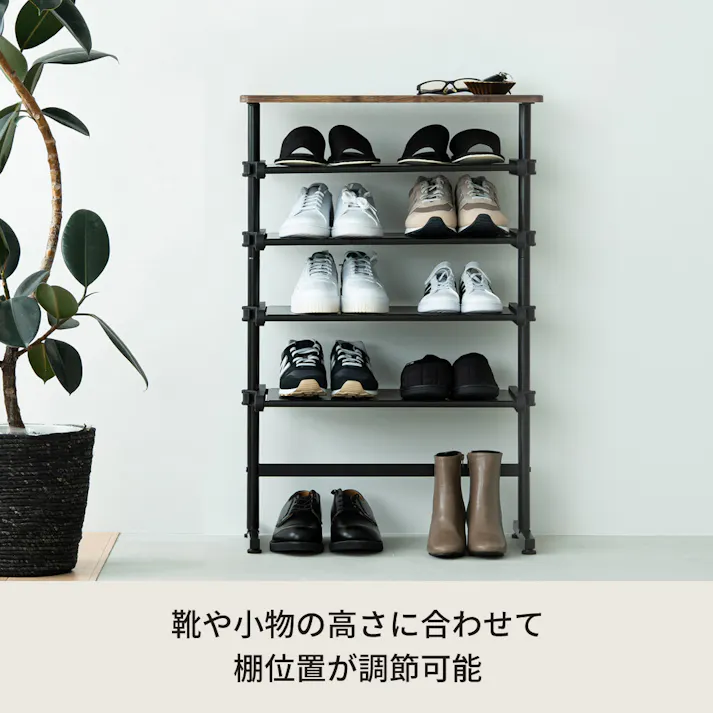 ワンタッチ式可動棚ラック フィット 【色/ウッド(WD)】 ワンタッチ式可動棚ラック フィット 大理石 木目 収納 韓国インテリア シェルフ スリム キッチンラック 【送料込み】 #4532947751227 nagai