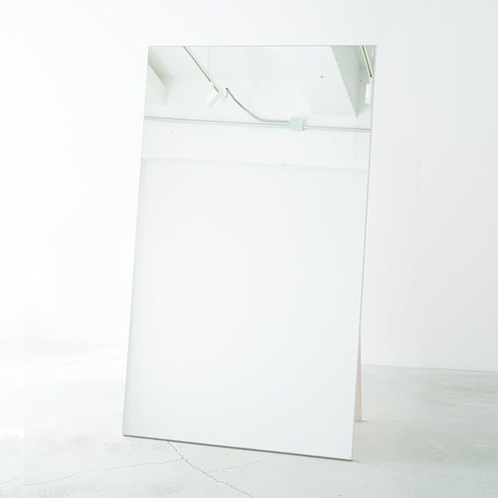 ワイドスタンドミラー（90）【色／ホワイト（WH）】【幅90cm】ワイド