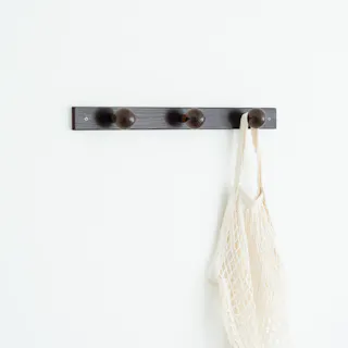 コートハンガー3ツ玉 【色/ブラウン(BR)】 コートハンガー(3玉) ハンガー 壁掛け 壁面収納 帽子掛け ウォールハンガー フック 日本製 ひとり暮らし 【送料込み】 #4532947004323 nagai