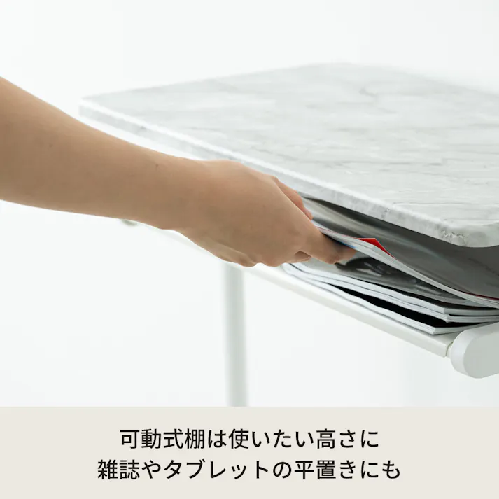 ワンタッチ式可動棚ラック フィット 【色/マーブル(MB)】 ワンタッチ式可動棚ラック フィット 大理石 木目 収納 韓国インテリア シェルフ スリム キッチンラック 【送料込み】 #4532947751234 nagai