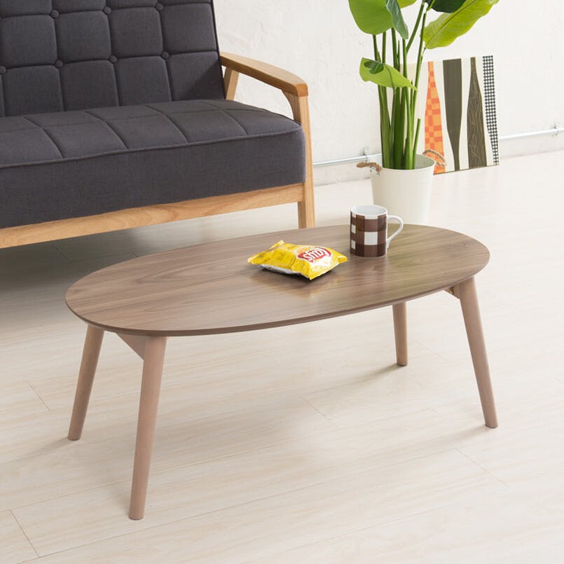 カームテーブル（オーバル） 【色／ブラウン（BR）】 オーバルカーム