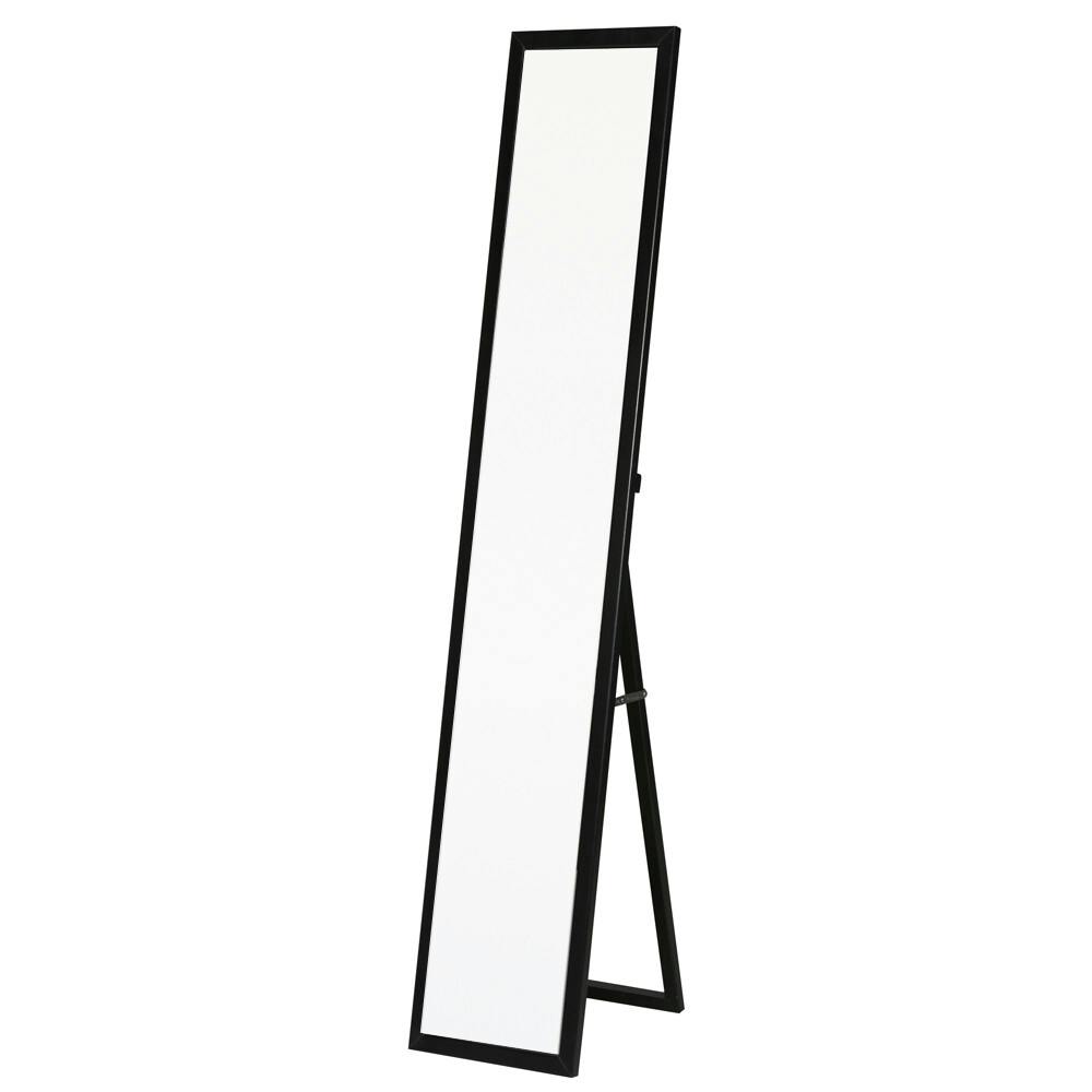 クールスタンドミラー 【色／ブラック（BK）】 クールスタンドミラー【幅27cm】 鏡 姿見 全身 カガミ モダン スリム マット 北欧風 完成品 ひとり暮らし 【送料込み】 ＃4532947277024 nagai