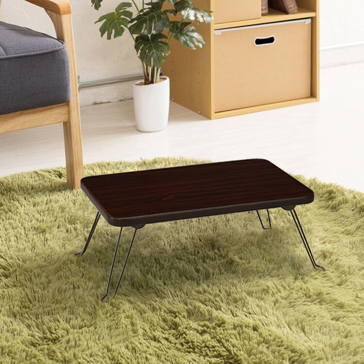 ハウステーブル（幅45） 【色／ブラウン（BR）】 ハウステーブル【幅45cm】折りたたみ テーブル 机 木目 ミニサイズ 軽量 シンプル ひとり暮らし 【送料込み】 ＃4532947450205 nagai