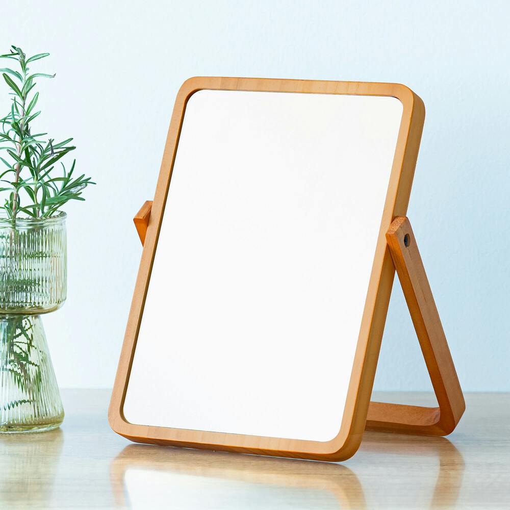 日本製】【細枠ウォールミラー 幅22cm(ブラック/黒)】 天然木 姿見 鏡