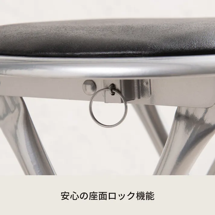 ホームスツール 【色/ブラック(BK)】 ホームスツール パイプイス 丸椅子 折りたたみ お買い得 軽量 完成品 学校 オフィス ひとり暮らし 【送料込み】 #4532947002060 nagai