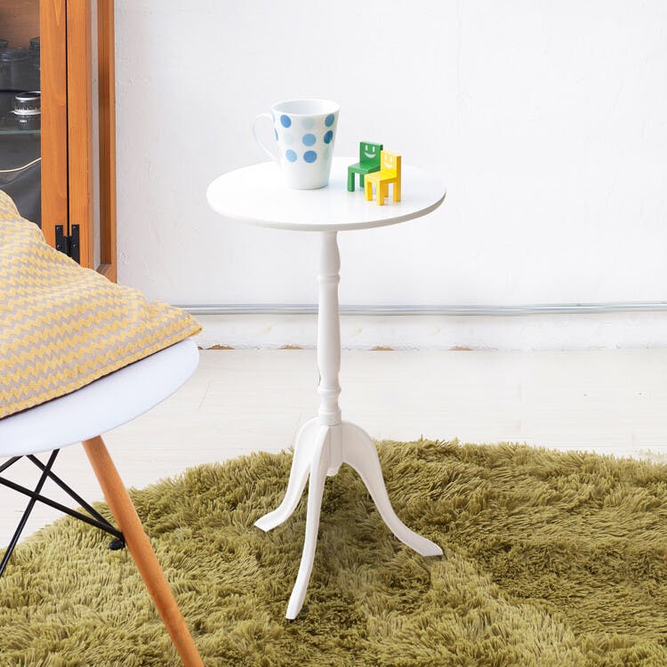 クラシックサイドテーブル 【色／ホワイト（WH）】 クラシックサイド