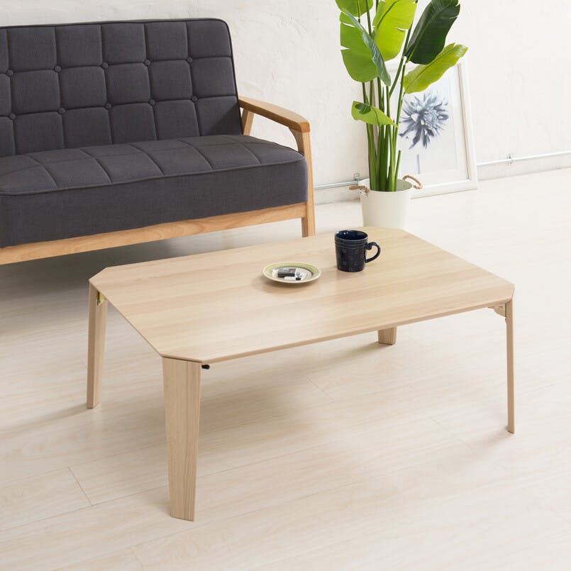 カームテーブル（幅90） 【色／ナチュラル（NA）】 【幅90cm】カーム