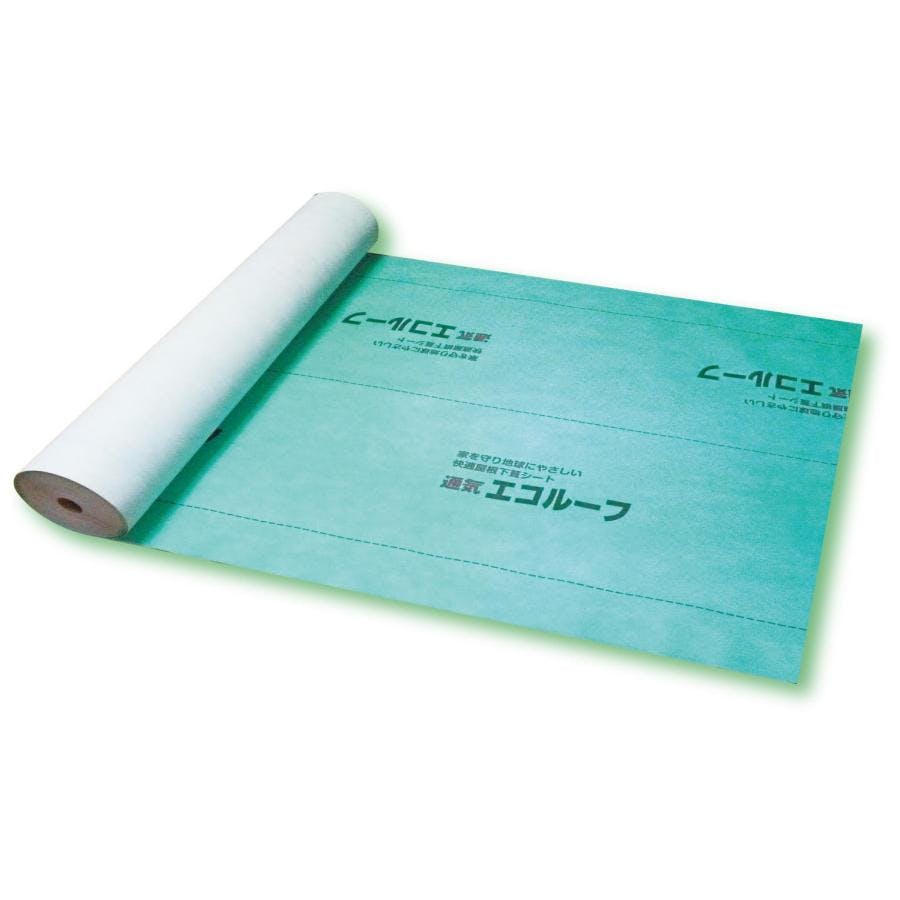 通気エコルーフ 1ｍ×40ｍ 厚さ0.8ｍｍ 快適屋根下葺シート 株式会社サポート【送料無料】