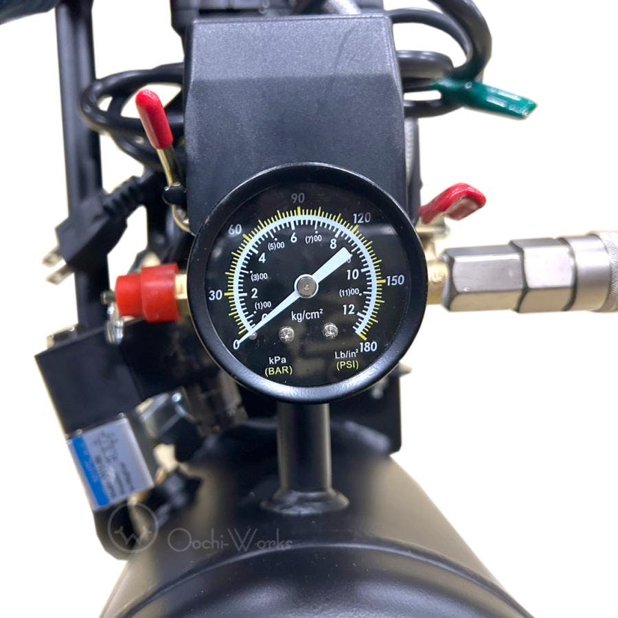 静音オイルレスコンプレッサー 9L AMP-9 エアーツール3点セット 【送料