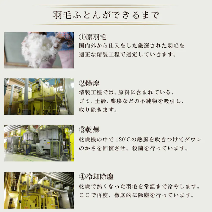 ハンガリー産ホワイトダックダウン85% 羽毛肌掛け布団 ダブル ピンク