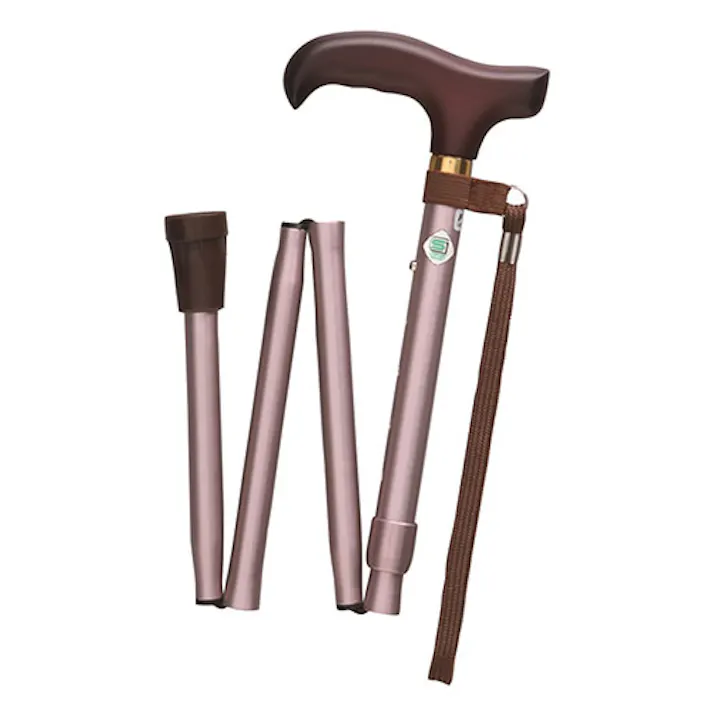 フジホーム スタンダードステッキ(杖) ベーシック 折りたたみタイプ Sサイズ 始めの一本に最適 パープル