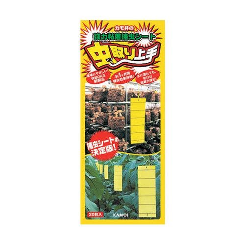虫取り上手（黄色）1袋（20枚入） NO16245